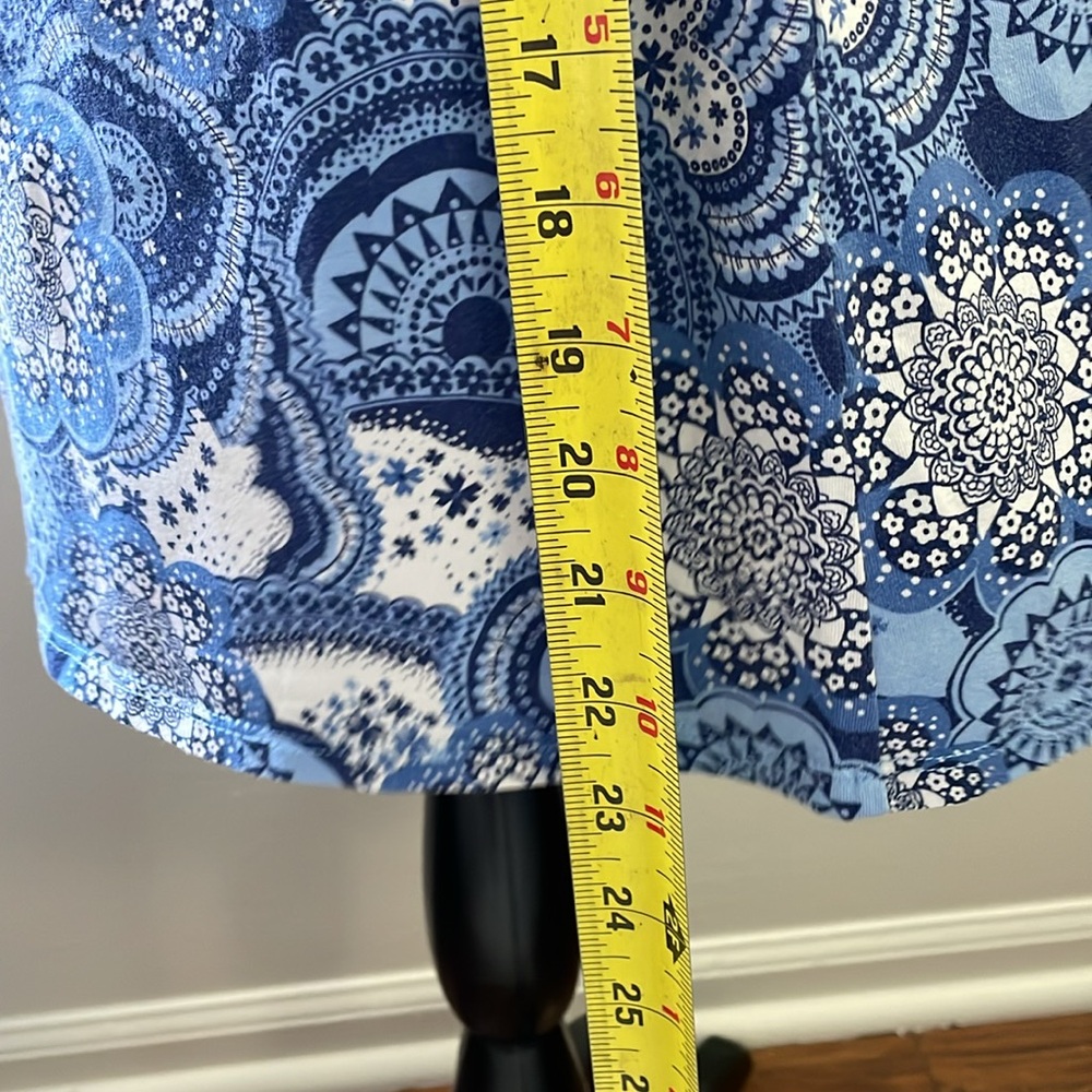 💙The Loft:  Blue paisley print summer dress - Picture 4 of 6